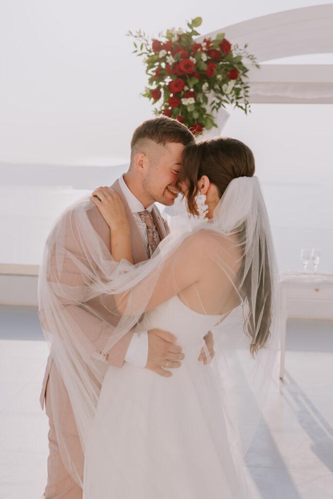 Ślub na Santorini Taras Andromeda