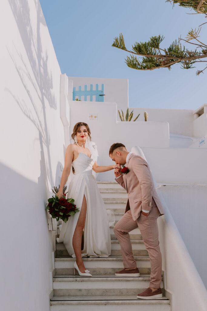 Ślub na Santorini Taras Andromeda