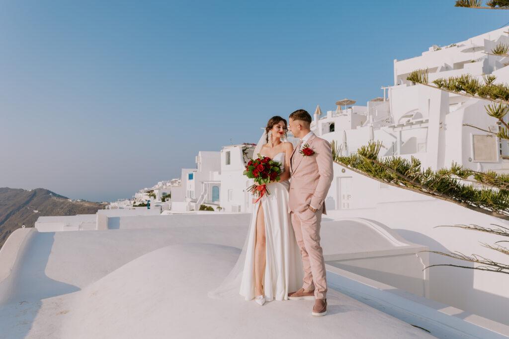 Ślub na Santorini Taras Andromeda