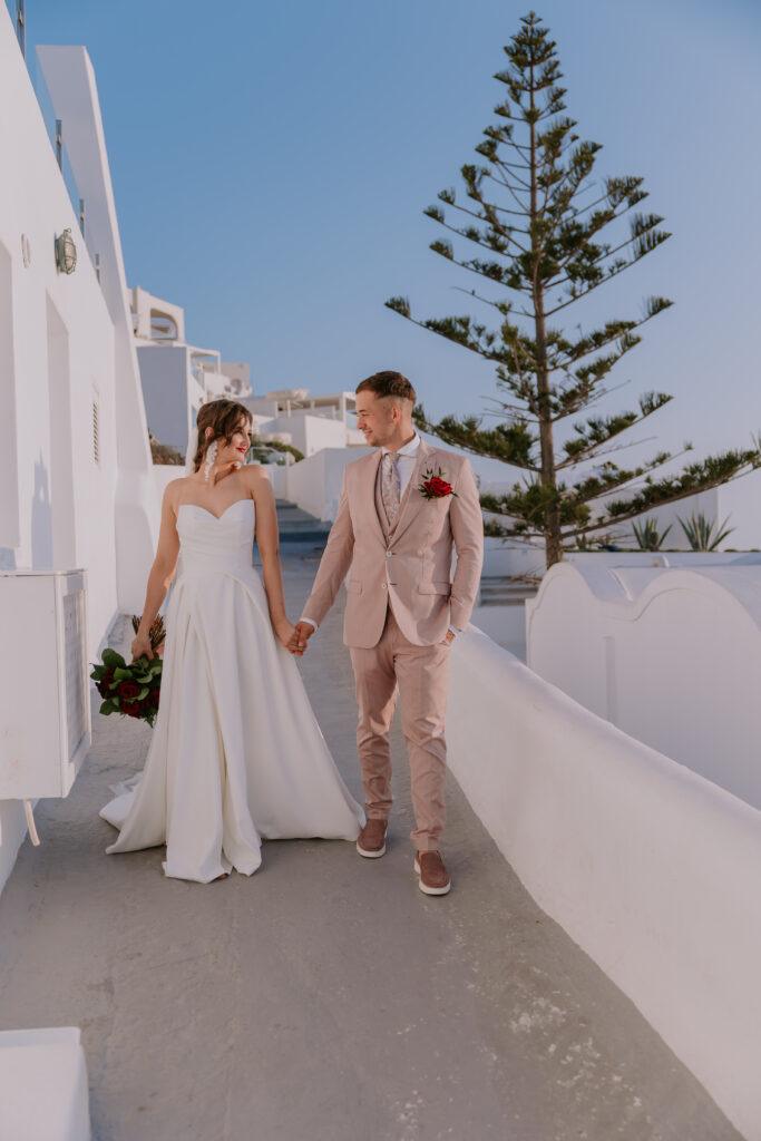 Ślub na Santorini Taras Andromeda