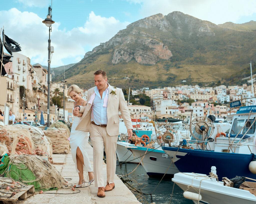 Ślub na Sycylii na tarasie