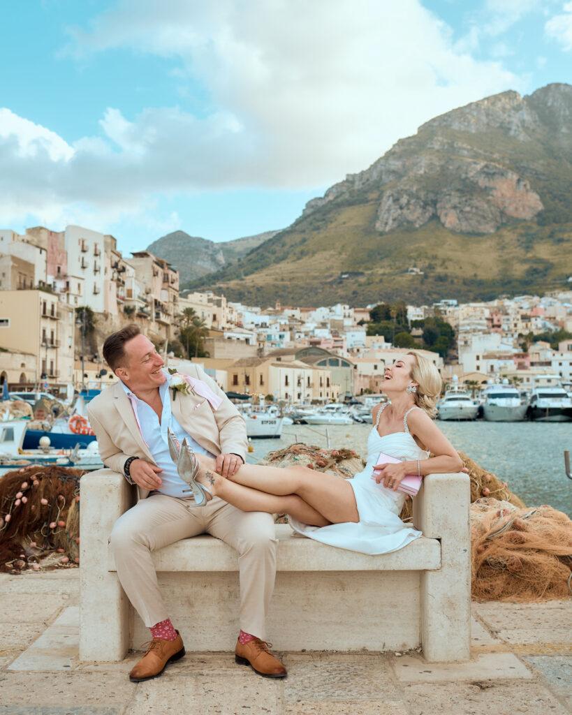 Ślub na Sycylii na tarasie