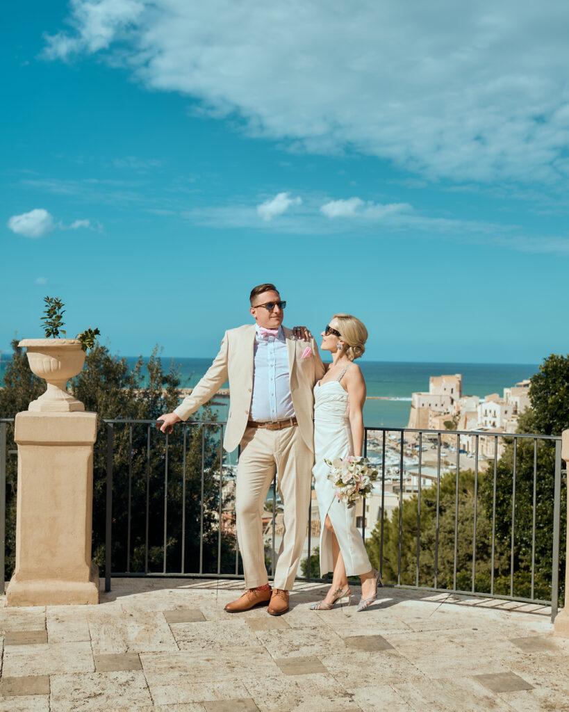 Ślub na Sycylii na tarasie