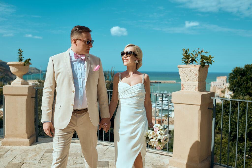 Ślub na Sycylii na tarasie