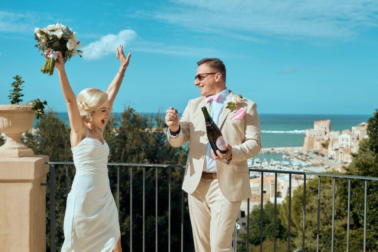 Ślub na Sycylii na tarasie