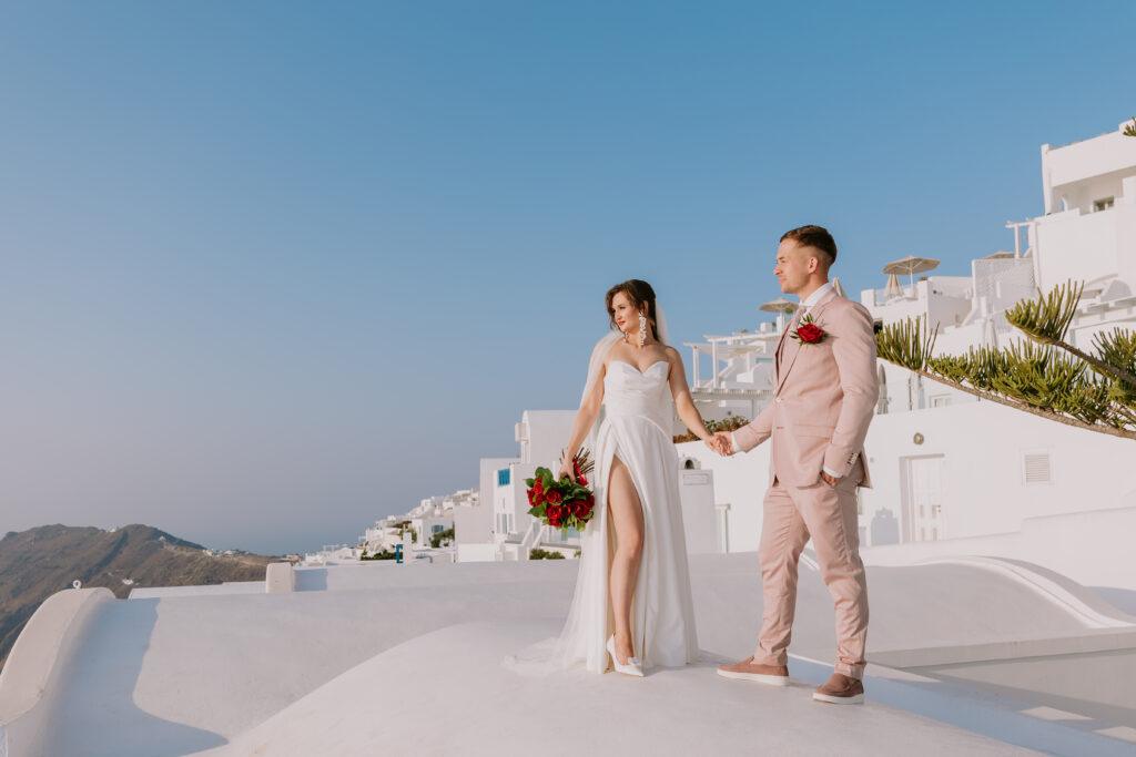 Ślub na Santorini Taras Andromeda