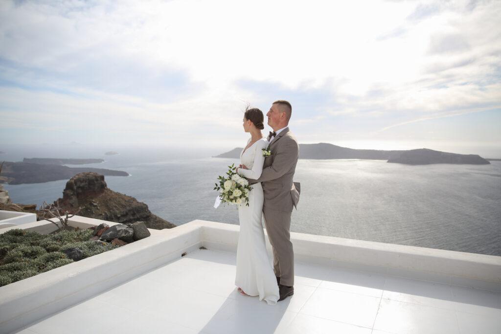 Ślub na Santorini Taras Andromeda