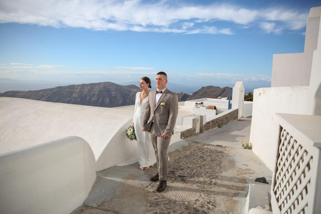 Ślub na Santorini Taras Andromeda