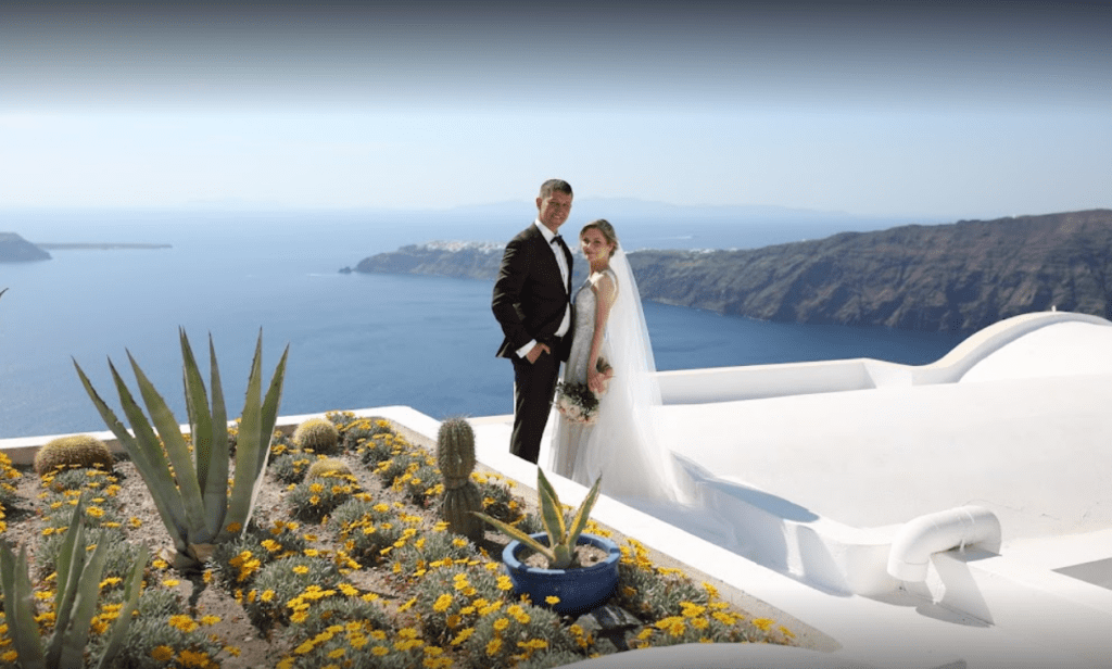 Ślub na Santorini Taras Andromeda