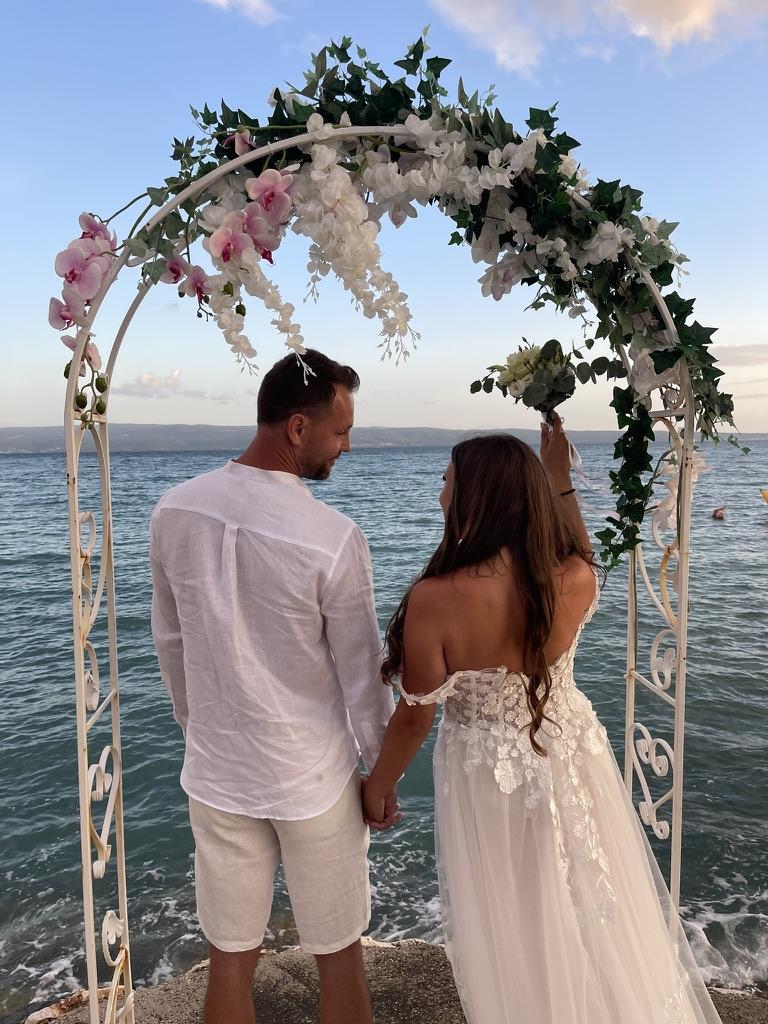 Ślub w Chorwacji - Dalmacja 39 Ślub w Chorwacji na plaży lub klimatycznym molo w Podstranie