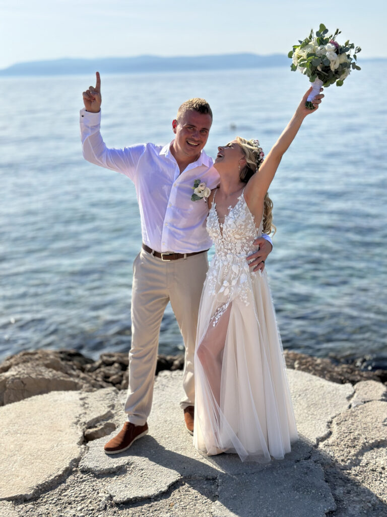 Ślub Chorwacji w wersji klubu plażowego BOHO w Makarskiej