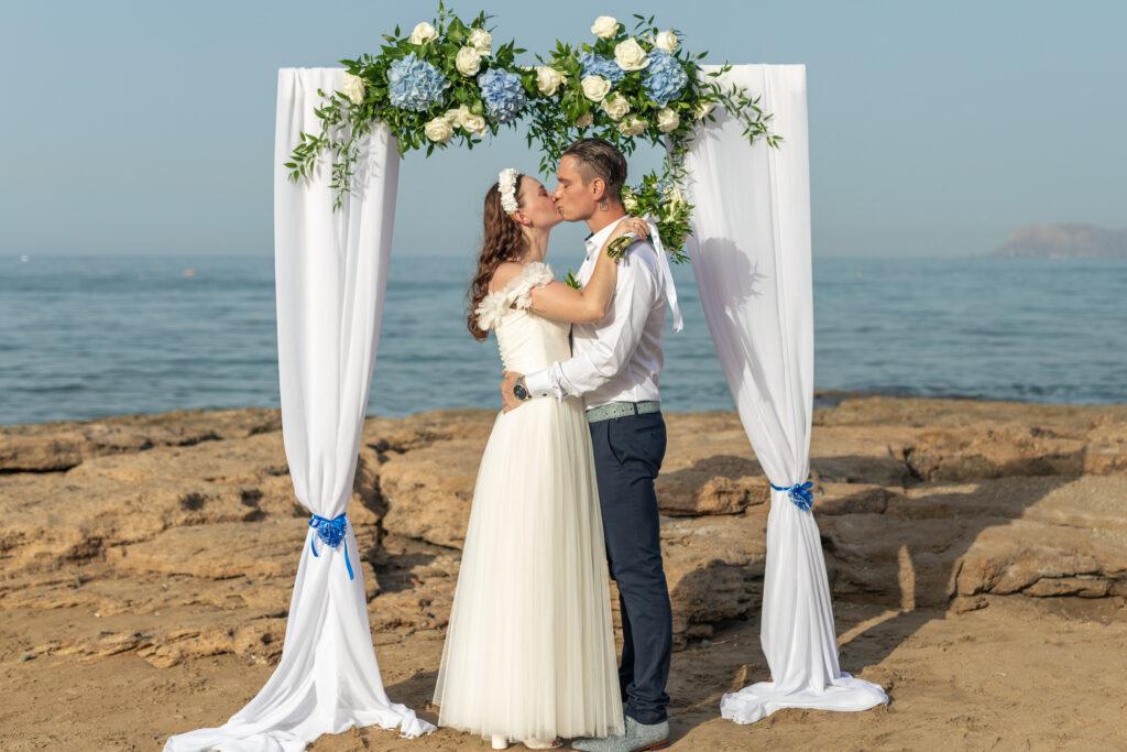 Ślub na Krecie na plaży