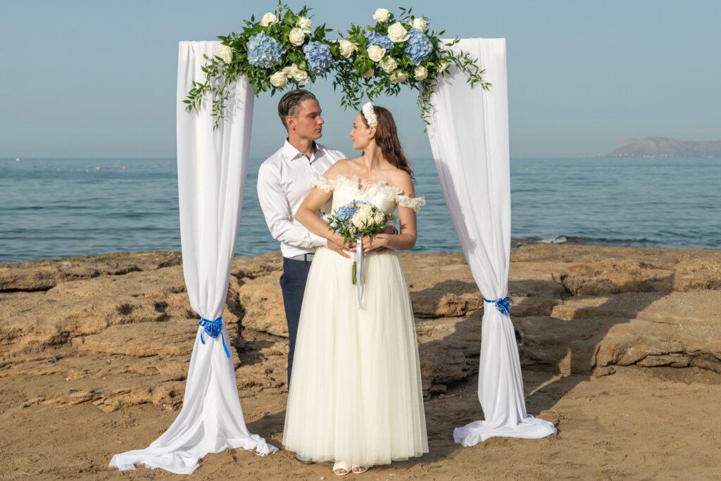 Ślub na Krecie na plaży