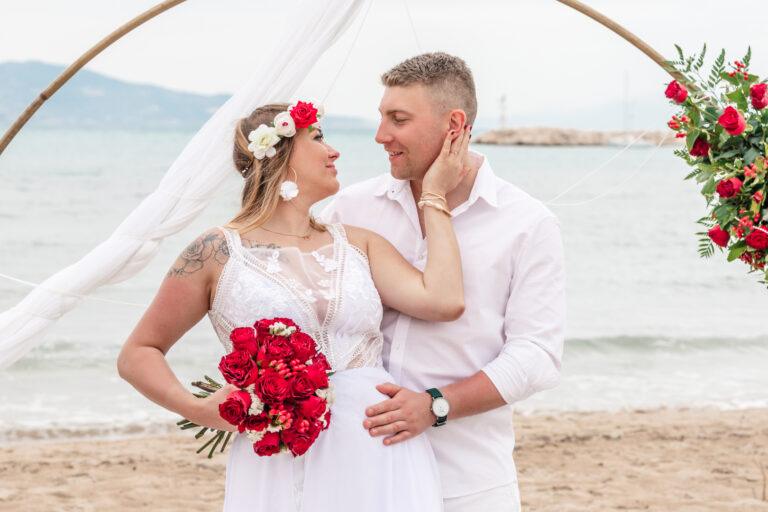 Ślub na Zakynthos na plaży