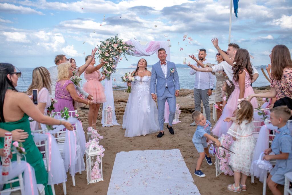 Ślub na Krecie na plaży