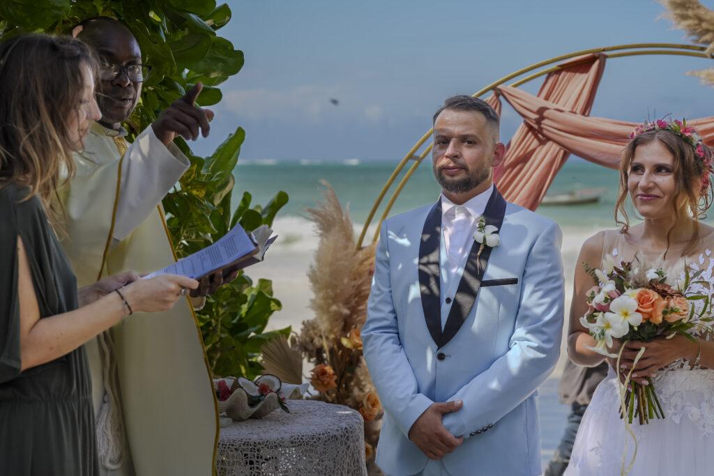 Ślub na Zanzibarze - Ślub kościelny na plaży