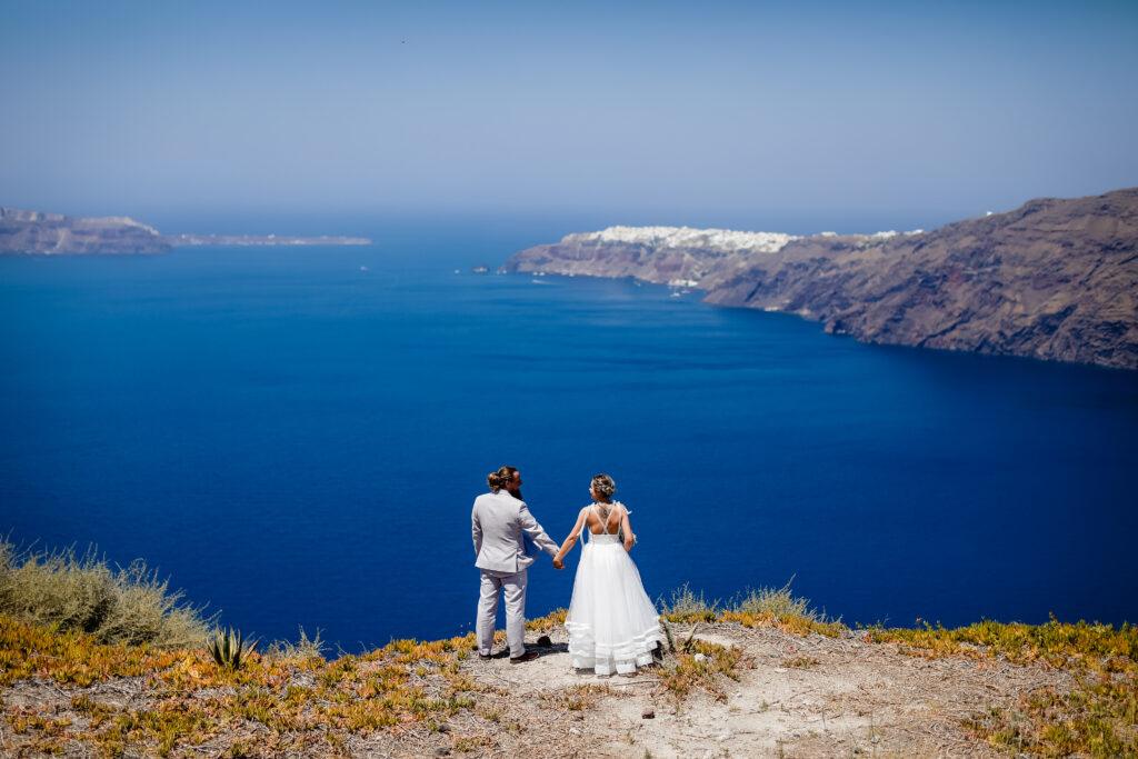 Ślub na Santorini Taras Le Ciel