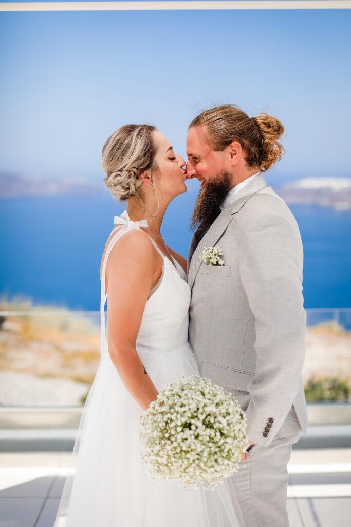 Ślub w Grecji 31 Ślub na Santorini Taras Le Ciel