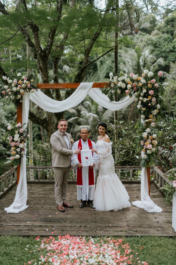 Ślub na Bali w dżungli