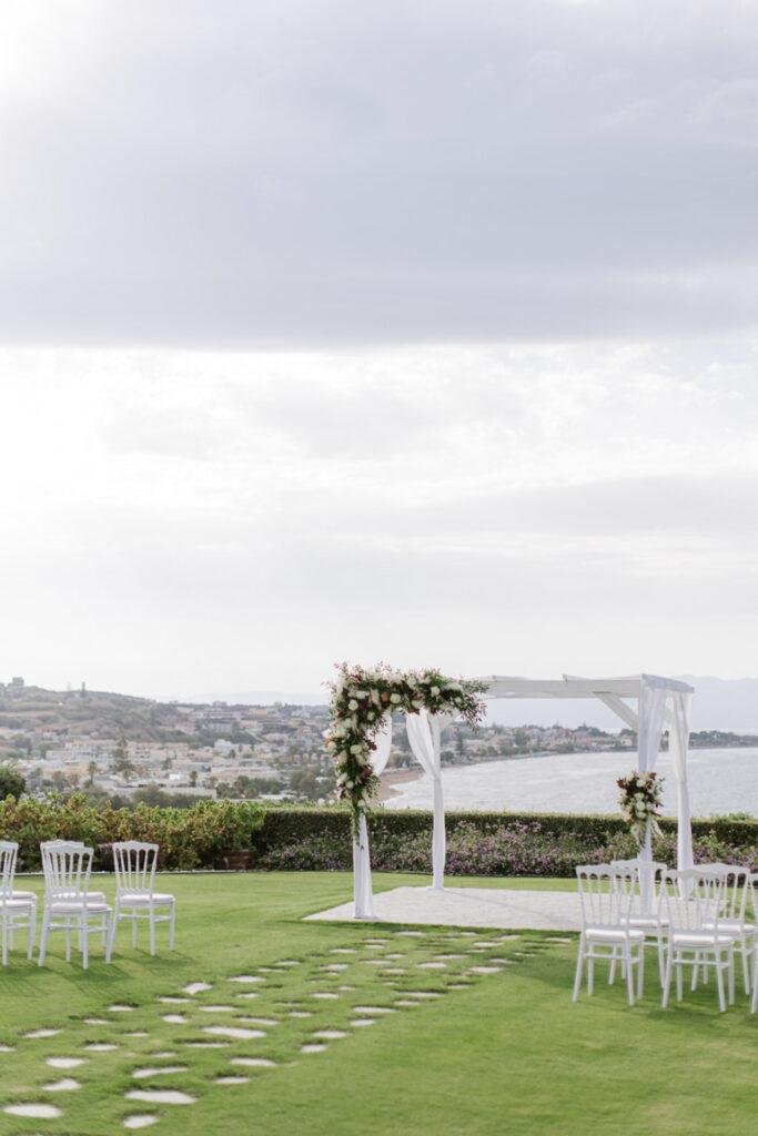 Ślub na Krecie z widokiem na morze