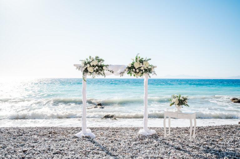 Ślub na Rodos na plaży