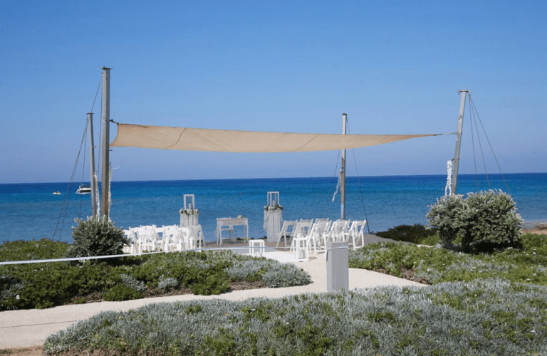 Ślub na Cyprze w altance na Blue Water Pernera