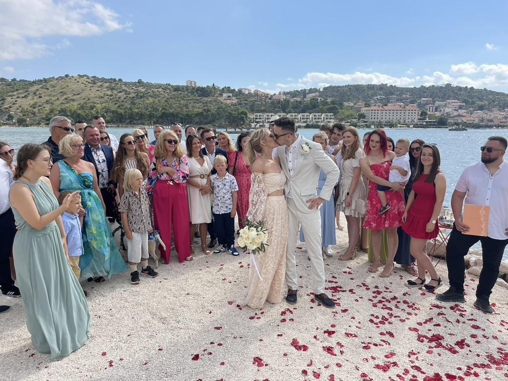 Ślub w Chorwacji - Dominika i Dominik 🌺🐾🍾 1 Ślub w Chorwacji na plaży - Dominika i Dominik