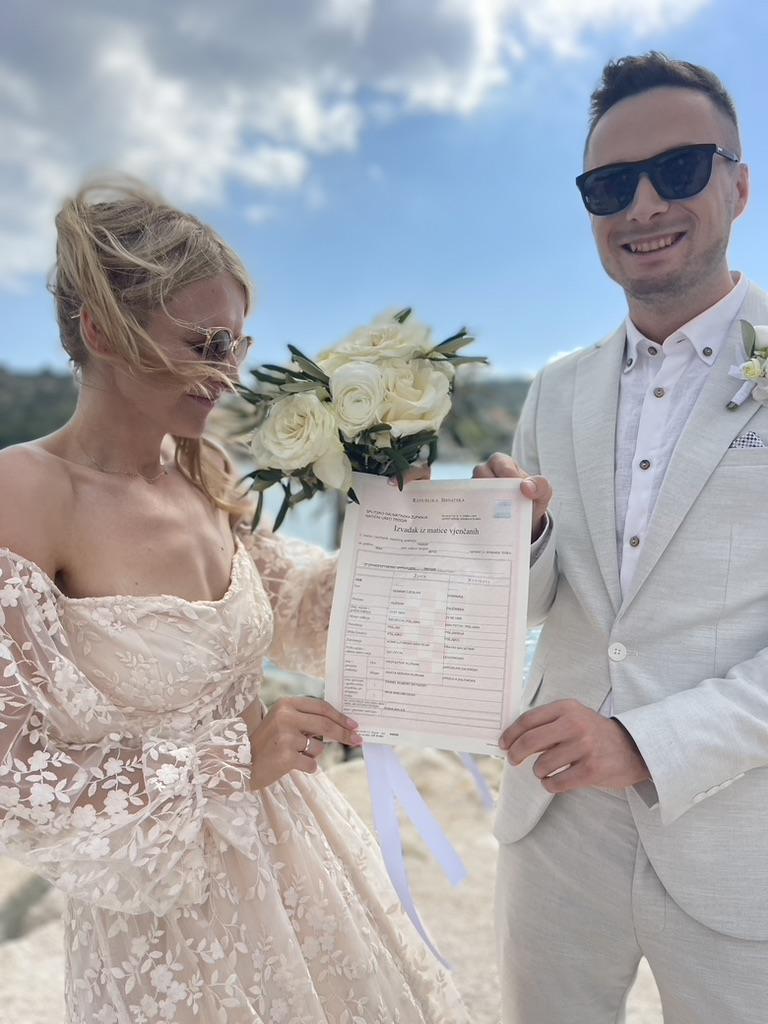 Ślub w Chorwacji - Dominika i Dominik 🌺🐾🍾 12 Ślub w Chorwacji na plaży - Dominika i Dominik